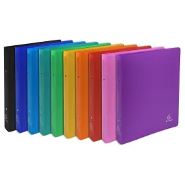 Classeur 2 anneaux 30 mm polypropyl&egrave;ne Opak - A4 maxi. - Couleurs assorties - EXACOMPTA photo du produit