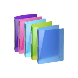 Classeur 4 anneaux 30mm IDERAMA PP polypropylène 7/10e - A4 maxi - Couleurs assorties - EXACOMPTA photo du produit