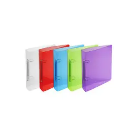 Clas PP CRISTAL 23X22 2ax-30 écart.80mm - Couleurs assorties - EXACOMPTA photo du produit