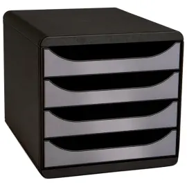 BIG-BOX Pastel noir/pastel glossy - Noir/argent - EXACOMPTA photo du produit