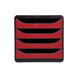 BIG-BOX Pastel noir/pastel glossy - Noir/Rouge carmin - EXACOMPTA photo du produit