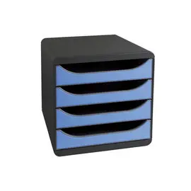 BIG-BOX Pastel noir/pastel glossy - Noir/bleu glacé - EXACOMPTA photo du produit