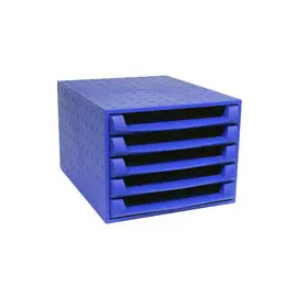THE BOX ouvert - Bleu cobalt - EXACOMPTA photo du produit
