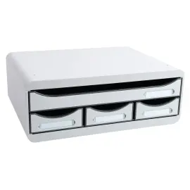 TOOLBOX MINI 4 tiroirs - Gris lumi&egrave;re - EXACOMPTA photo du produit