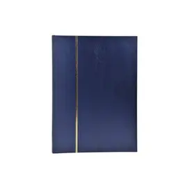 Album de timbres simili-cuir 48 pages noires - 22,5x30,5 cm - Bleu - EXACOMPTA photo du produit