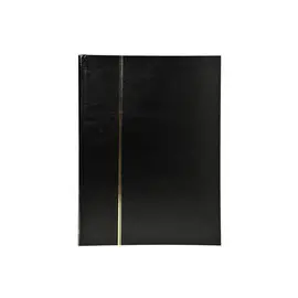 Album de timbres simili-cuir 64 pages noires - 22,5x30,5 cm - Noir - EXACOMPTA photo du produit