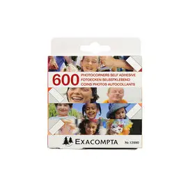 Etuis de 600 coins photos autocollants - Cristal - EXACOMPTA photo du produit