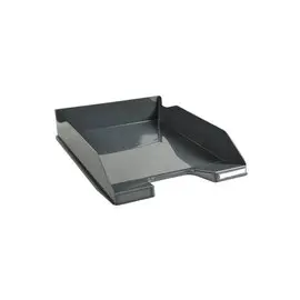 Corbeille &agrave; courrier COMBO MIDI Violet translucide - Gris souris glossy - EXACOMPTA photo du produit