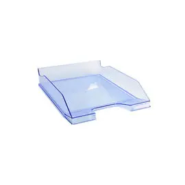 Corbeille à courrier COMBO MIDI Violet translucide - Bleu glacé transparent glossy - EXACOMPTA photo du produit