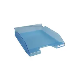 Corbeille à courrier COMBO MIDI Violet translucide - Turquoise translucide - EXACOMPTA photo du produit