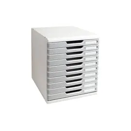 MODULO A4 10 tiroirs - Gris lumière/granit - EXACOMPTA photo du produit