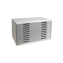 MODULO A3 - 10 tiroirs - Gris lumi&egrave;re/granit - EXACOMPTA photo du produit