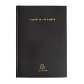 Agenda bureau 14.8x21 perp&eacute;tuel caisse noir - EXACOMPTA photo du produit