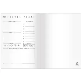 Agenda TRAVEL noteBOOK DrPaper world CR élast - 15x21cm - QUO VADIS photo du produit