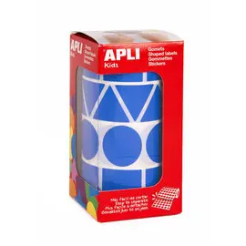 Rouleau de gommettes géométriques assorties XL bleues photo du produit