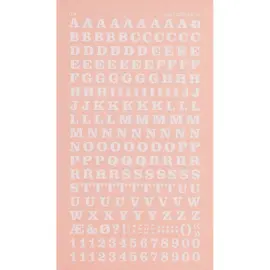 Lettres et chiffres transfert blancs 6 mm 214 caract&egrave;res photo du produit