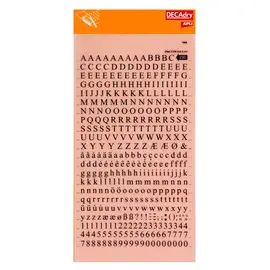 Lettres et chiffres transfert noirs 6 mm 390 caract&egrave;res photo du produit