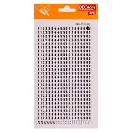 Chiffres transfert noirs 4 mm 528 caractères photo du produit