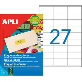 Boite 2700 etiquettes bleu multi-usage photo du produit