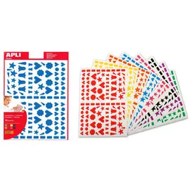 Coeurs / clochettes couleurs assorties 10 feuilles photo du produit