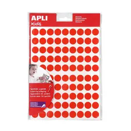 Gommettes enlevables formes assorties 16 mm / couleurs assorties 30 feuilles photo du produit