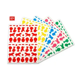 Pochette de 540 gommettes animaux domestiques couleurs assorties photo du produit