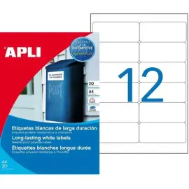 Etiquettes polyester laser / Copieur 99,1x42,3 mm 20 feuilles photo du produit