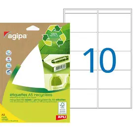Etui 140 etiquettes blanches multi-usage 38,5 x 65 mm photo du produit