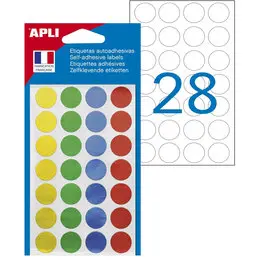 Pastilles couleurs métalisées assorties Ø 15 mm 112 u. photo du produit