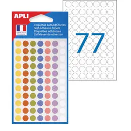 Pastilles couleurs pastels assorties Ø 8 mm 385 u. photo du produit