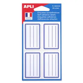 Etiquettes scolaires 36x56 mm 20 u. photo du produit