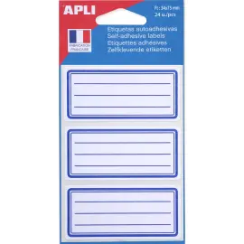 Etiquettes scolaires 34x75 mm24 u. photo du produit