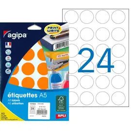 Pastilles orange multi usage Ø 30 mm 10 feuilles photo du produit