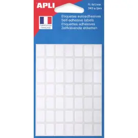 Etiquettes blanches 13x9 mm 343 u. photo du produit