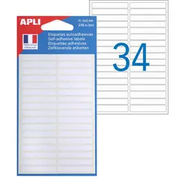 Etiquettes blanches 5x35 mm 238 u. photo du produit