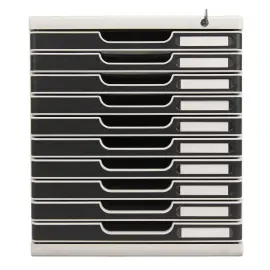 MODULO A4/10gris lu/noir fermeture a cle photo du produit