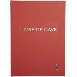 LIVRE DE CAVE.220X170.96 PAGES ROUGE photo du produit