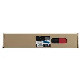 Sous-main souple PU 35 x 60 cm noir/rouge - Exacompta photo du produit