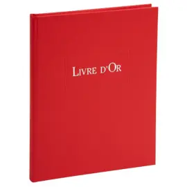 LIVRE D OR    1M.220X170 ROUGE photo du produit