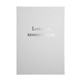 LIVRE DE REMERCIEMENT 96P.297X210.BLANC photo du produit