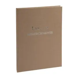 LIVRE DE REMERCIEMENT 96P.297X210.KRAFT photo du produit