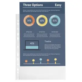 Sach.100 poch.perfo A4 PP Premium graine photo du produit