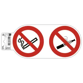 Pann adhesif interdit vapoter/fumer 10cm photo du produit