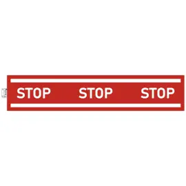 Panneau adhesif bande stop 100cm photo du produit