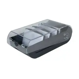 Boite a fiches bristol A7 noir/cristal photo du produit