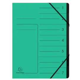 Trieur agrafe int. noir 7 comp. vert photo du produit