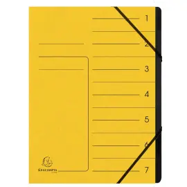 Trieur agrafe int. noir 7 comp. Jaune photo du produit