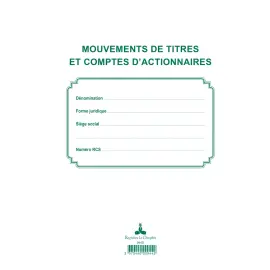 REGISTRE DES MOUVEMENTS DE TITRES photo du produit