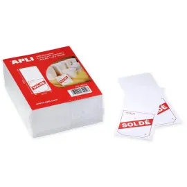 &Eacute;tiquettes &laquo; Soldes &raquo; &agrave; cheval - 50 x 125 mm - paquet de 1000 - Apli photo du produit