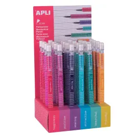 Porte-mines 0,7 mm Lines Design - Couleurs assorties - Apli photo du produit